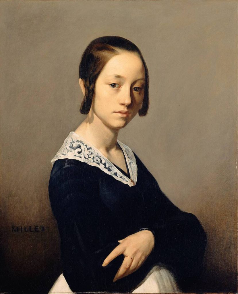ミレー《ルイーズ＝アントワネット・ファルダンの肖像》1841年©︎Wikipedia