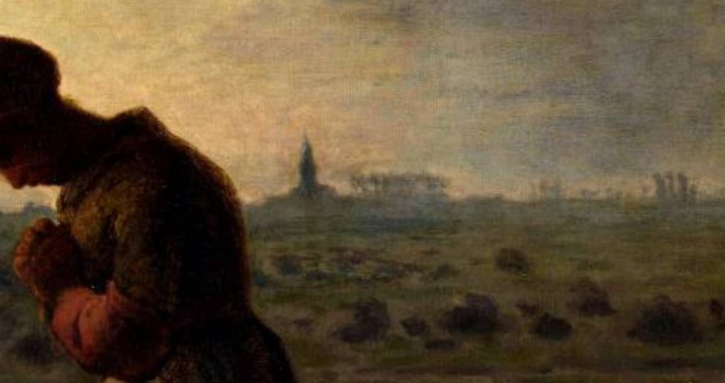 ミレーの絵に描かれている教会